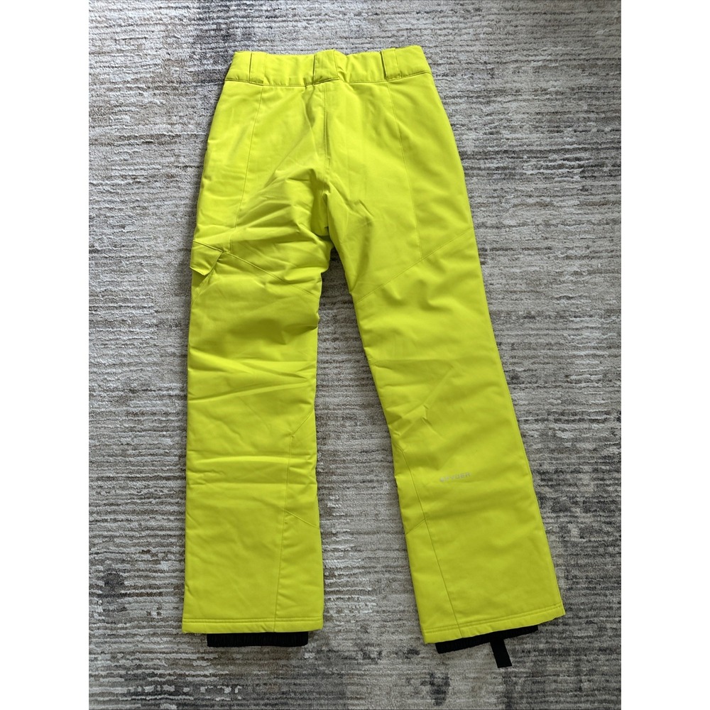 Spyder Pants Women Neon Sz 4 Insulated Multi-Zip Winter Snow Button Snap Poly - Picture 6 of 12